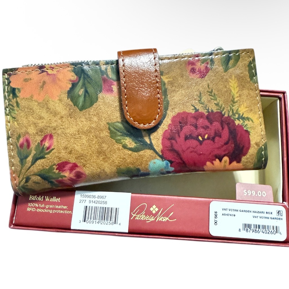 Patricia Nash Nazari Victorian Garden Bifold Wallet